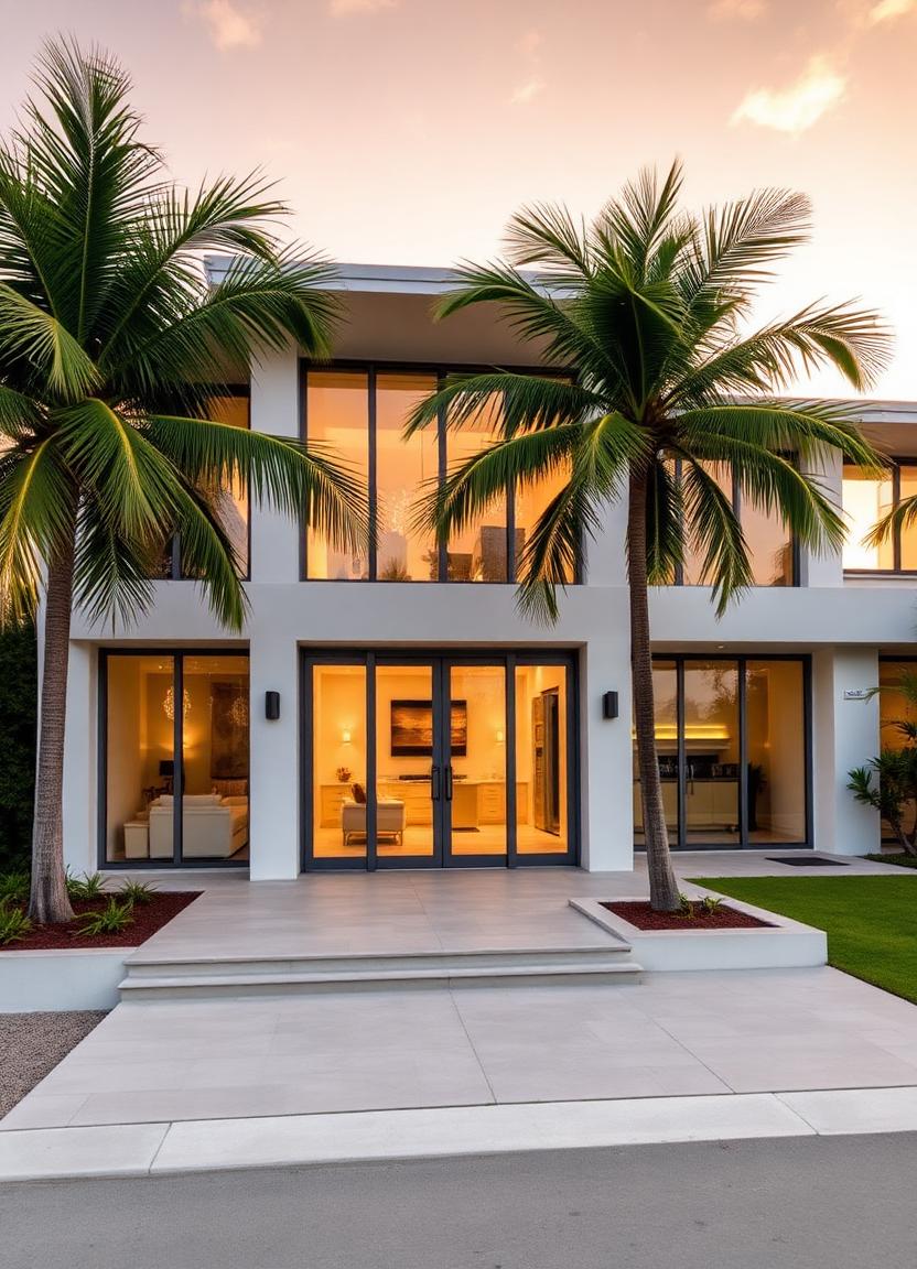 South Florida home with impact windows and doors